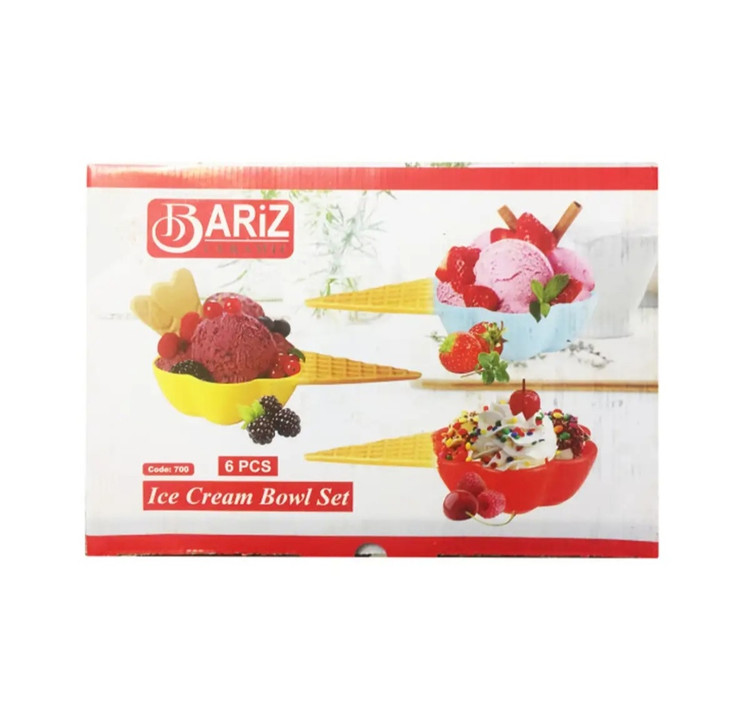 بستنی خوری باریز مدل بستنی مجموعه ۶ عددی